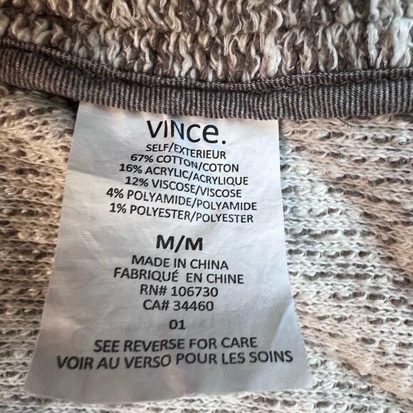 Vince Marled Grey Open Front Cardigan Lagenlook Bohemian - Medium - Picture 9 of 10